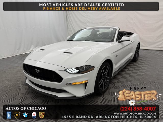 Oxford White 2018 Ford Mustang GT Premium Convertible RWD Convertible Rear-Wheel Drive Manual