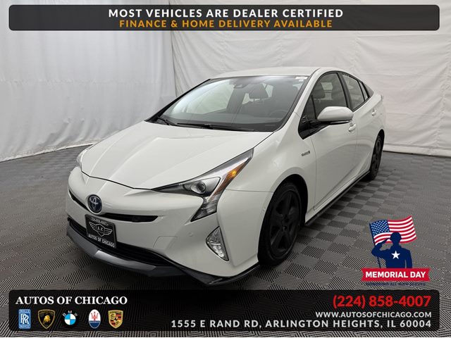 Super White 2018 Toyota Prius Three Touring FWD Hatchback Front-Wheel Drive Automatic