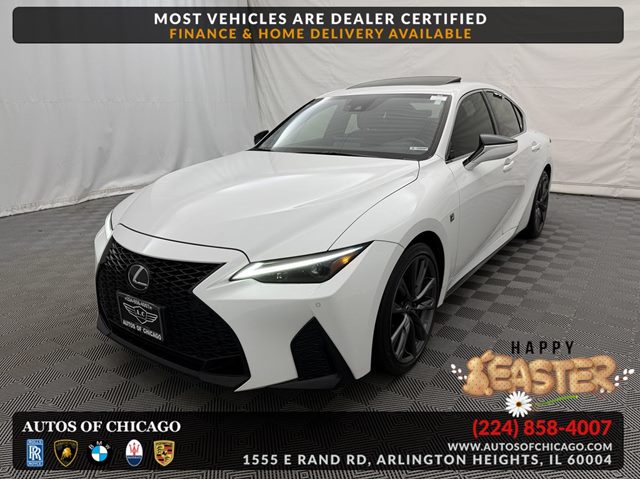 Ultra White 2021 Lexus IS 350 F Sport AWD Sedan All-Wheel Drive Automatic