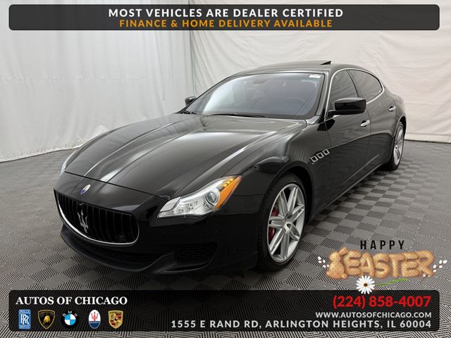 Black 2014 Maserati Quattroporte S Q4 AWD Sedan All-Wheel Drive Automatic