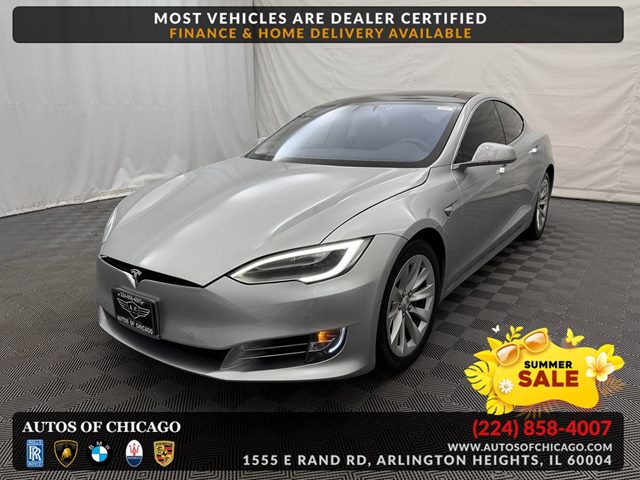 Silver 2016 Tesla Model S 90D AWD Sedan All-Wheel Drive Automatic
