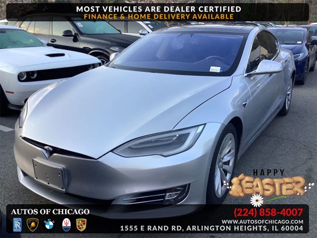 Silver 2016 Tesla Model S 90D AWD Sedan All-Wheel Drive Automatic