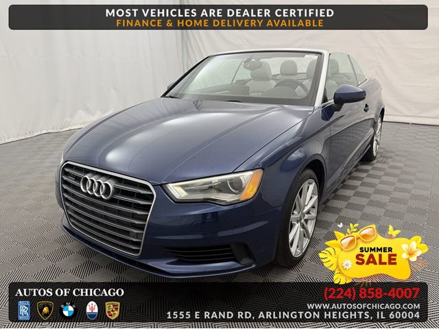 Scuba Blue Metallic/Black Roof 2015 Audi A3 2.0T quattro Premium Plus Cabriolet AWD Convertible All-Wheel Drive Automatic