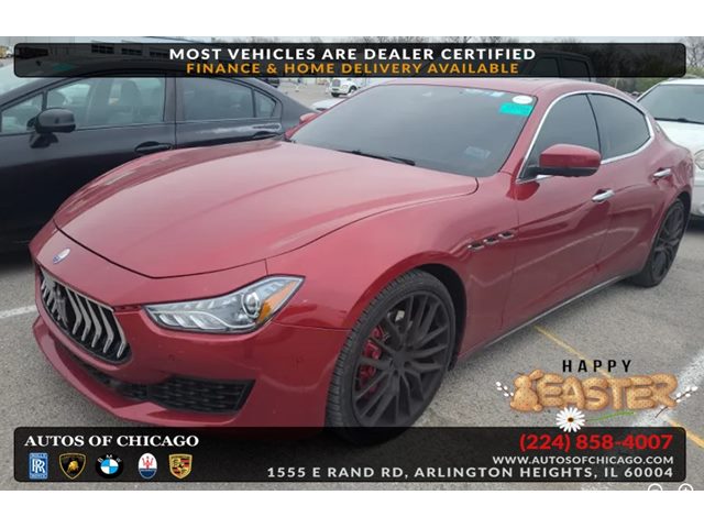 Red 2018 Maserati Ghibli S Q4 3.0L AWD Sedan All-Wheel Drive Automatic
