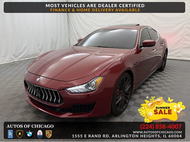 Red 2018 Maserati Ghibli S Q4 3.0L AWD Sedan All-Wheel Drive Automatic