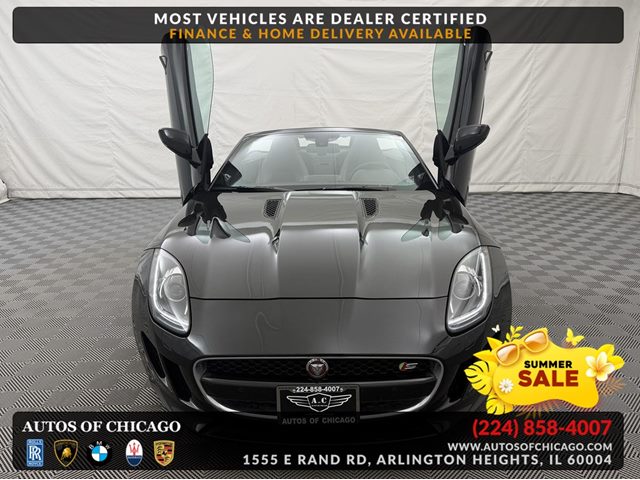 Black 2015 Jaguar F-TYPE S Convertible RWD Convertible Rear-Wheel Drive Automatic