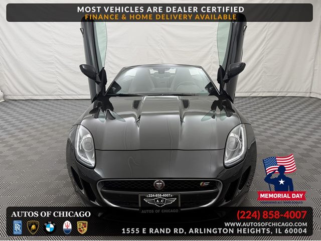 Black 2015 Jaguar F-TYPE S Convertible RWD Convertible Rear-Wheel Drive Automatic