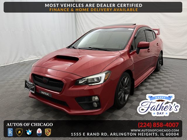Pure Red 2016 Subaru WRX Limited AWD Sedan All-Wheel Drive Manual