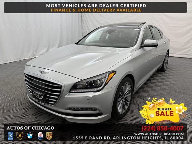 Santiago Silver Metallic 2017 Genesis G80 3.8L AWD Sedan All-Wheel Drive