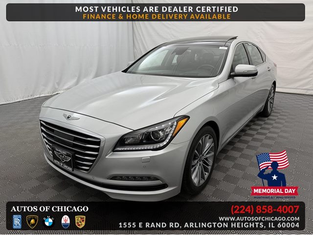 Santiago Silver Metallic 2017 Genesis G80 3.8L AWD Sedan All-Wheel Drive