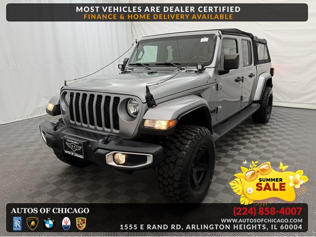 Billet Silver Metallic Clearcoat 2021 Jeep Gladiator Sport S Crew Cab 4WD Pickup Truck Four-Wheel Drive Automatic