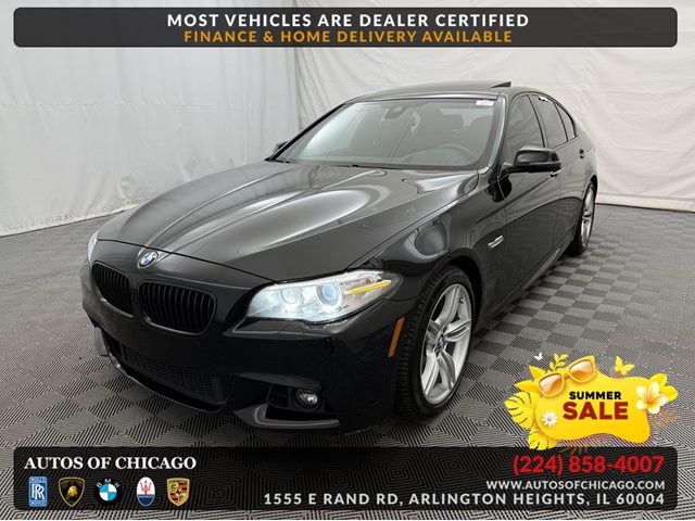 Black 2016 BMW 5 Series 550i Sedan RWD Sedan Rear-Wheel Drive Automatic