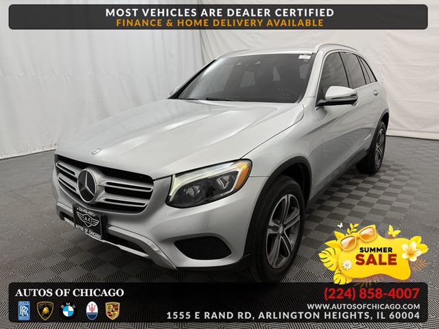 Silver 2017 Mercedes-Benz GLC 300 4MATIC SUV / Crossover All-Wheel Drive Automatic