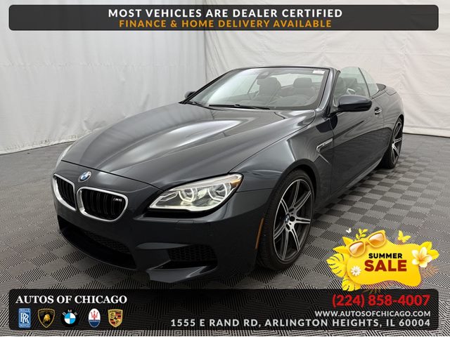 Gray 2017 BMW M6 Convertible RWD Convertible Rear-Wheel Drive Automatic