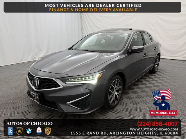 Silver 2019 Acura ILX FWD with Premium Package Sedan Front-Wheel Drive Automatic