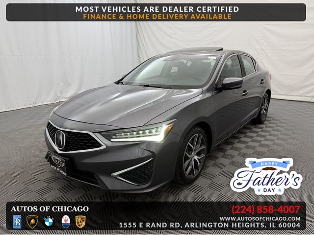 Silver 2019 Acura ILX FWD with Premium Package Sedan Front-Wheel Drive Automatic