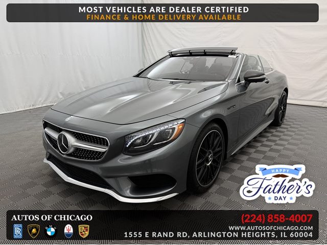 Gray 2017 Mercedes-Benz S-Class S 550 Convertible Convertible Rear-Wheel Drive Automatic