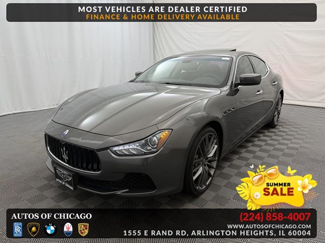 Gray 2015 Maserati Ghibli S Q4 AWD Sedan All-Wheel Drive Automatic