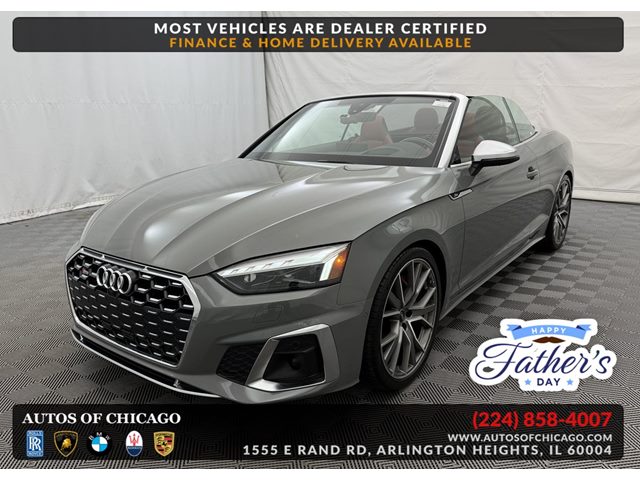 Quantum Gray/Black Roof 2022 Audi S5 3.0T quattro Prestige Cabriolet AWD Convertible All-Wheel Drive Automatic
