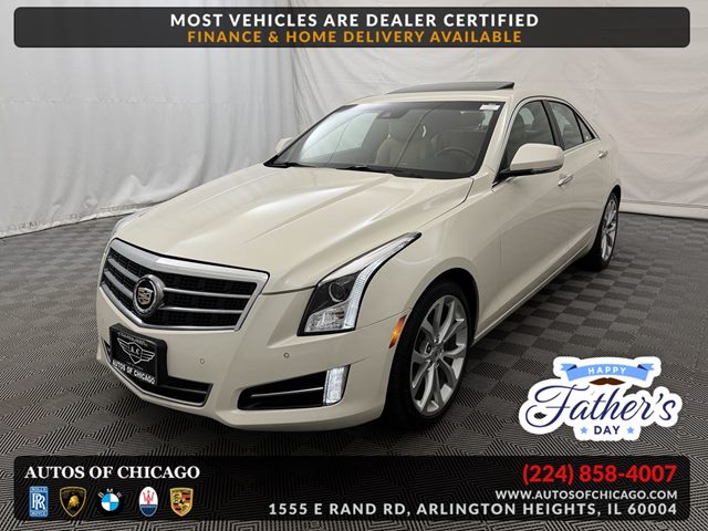 White Diamond Tricoat 2013 Cadillac ATS 3.6L Performance AWD Sedan All-Wheel Drive Automatic