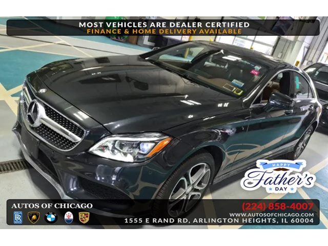 Lunar Blue Metallic 2015 Mercedes-Benz CLS 400 4MATIC Sedan All-Wheel Drive Automatic