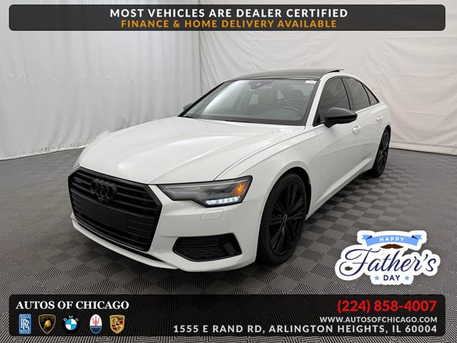 White 2021 Audi A6 quattro Sport Premium 45 TFSI AWD Sedan All-Wheel Drive Automatic
