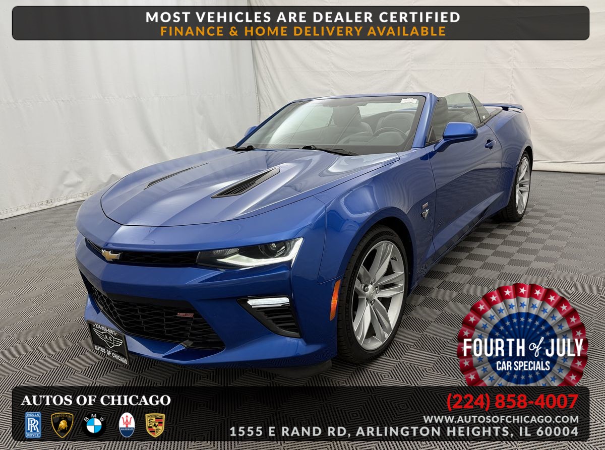 Hyper Blue Metallic 2016 Chevrolet Camaro Convertible Rear-Wheel Drive Automatic