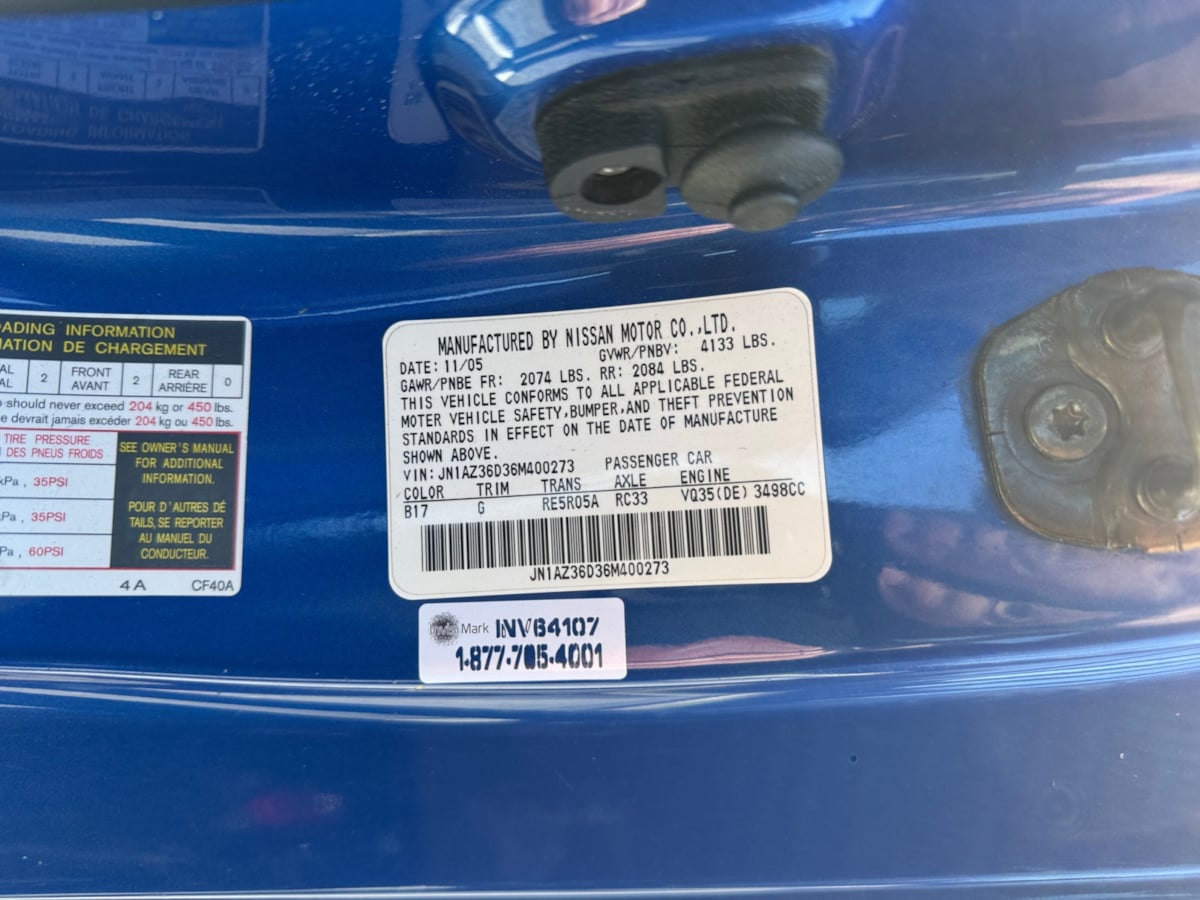 2006 Nissan 350Z Enthusiast photo 9