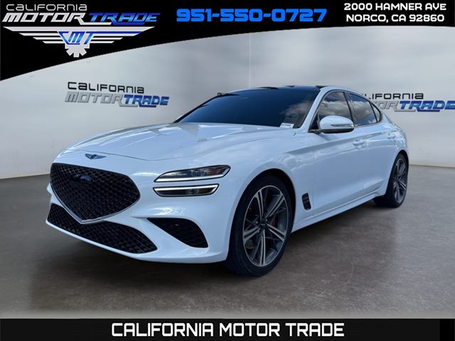 Uyuni White 2025 Genesis G70 3.3T Sport Advanced RWD Sedan Rear-Wheel Drive Automatic