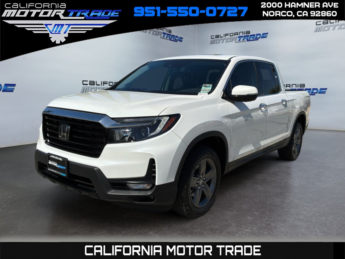 Platinum White Pearl 2023 Honda Ridgeline Pickup Truck All-Wheel Drive Automatic