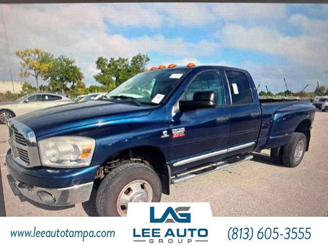 Patriot Blue Pearl 2008 Dodge RAM 3500 SLT Quad Cab LB DRW 4WD Pickup Truck Four-Wheel Drive Automatic