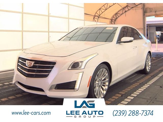 Crystal White Tricoat 2015 Cadillac CTS 3.6L Luxury AWD Sedan All-Wheel Drive Automatic