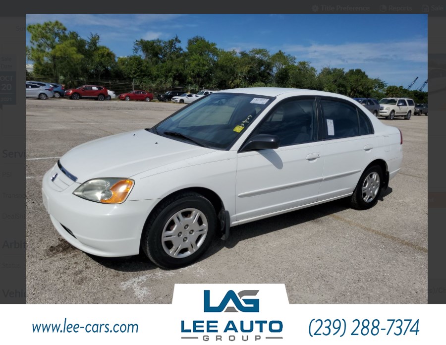 Sold 2002 Honda Civic LX in Fort Myers