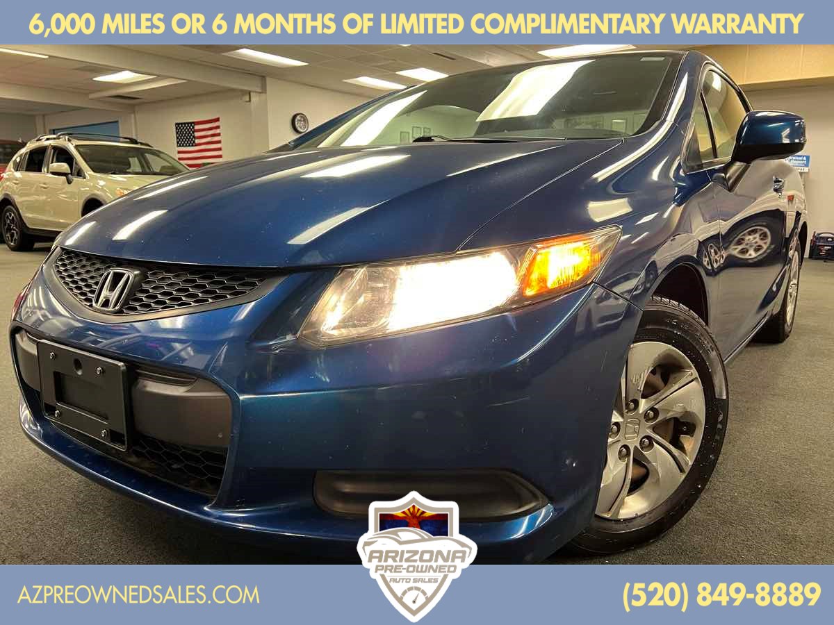 Used 2013 Honda Civic LX with VIN 2HGFG3B56DH509710 for sale in Tucson, AZ