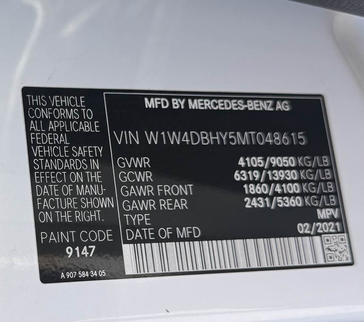 2021 Mercedes Benz Sprinter 2500 photo 41