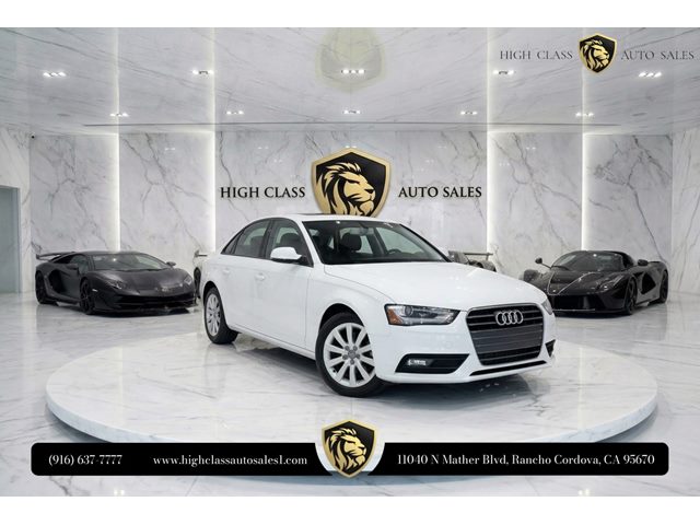 Ibis White 2013 Audi A4 2.0T Premium FWD Sedan Front-Wheel Drive Automatic