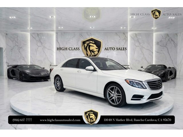 designo Diamond White 2019 Mercedes-Benz S-Class Sedan Rear-Wheel Drive Automatic