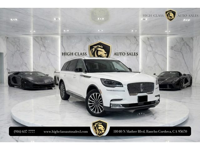 Pristine White 2022 Lincoln Aviator Reserve AWD SUV / Crossover All-Wheel Drive Automatic
