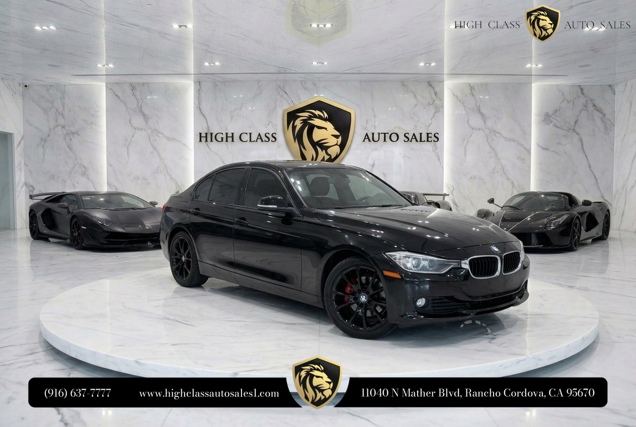 Jet Black 2013 BMW 3 Series 320i Sedan RWD Sedan Rear-Wheel Drive Automatic