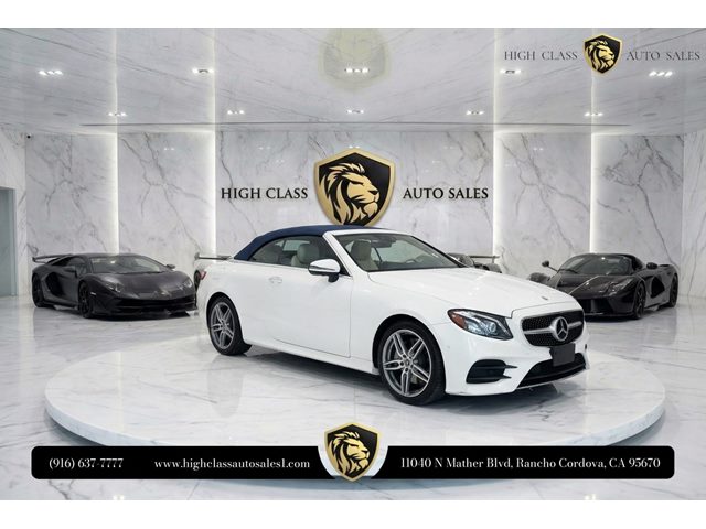 Polar White 2019 Mercedes-Benz E-Class Convertible Rear-Wheel Drive Automatic