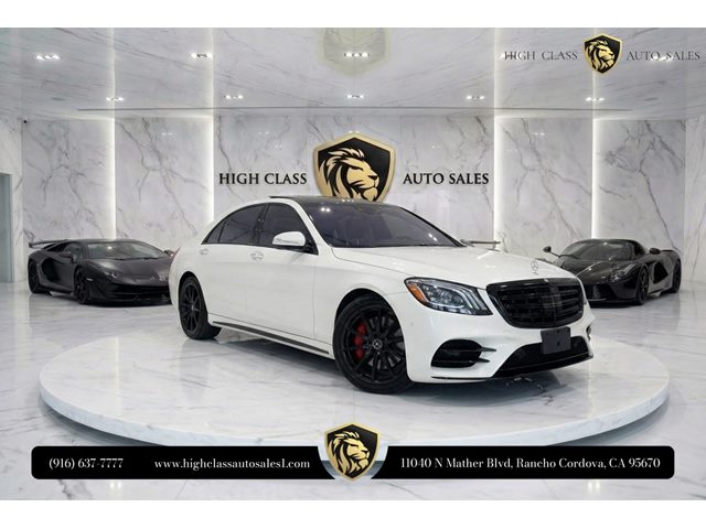designo Diamond White 2019 Mercedes-Benz S-Class Sedan Rear-Wheel Drive Automatic