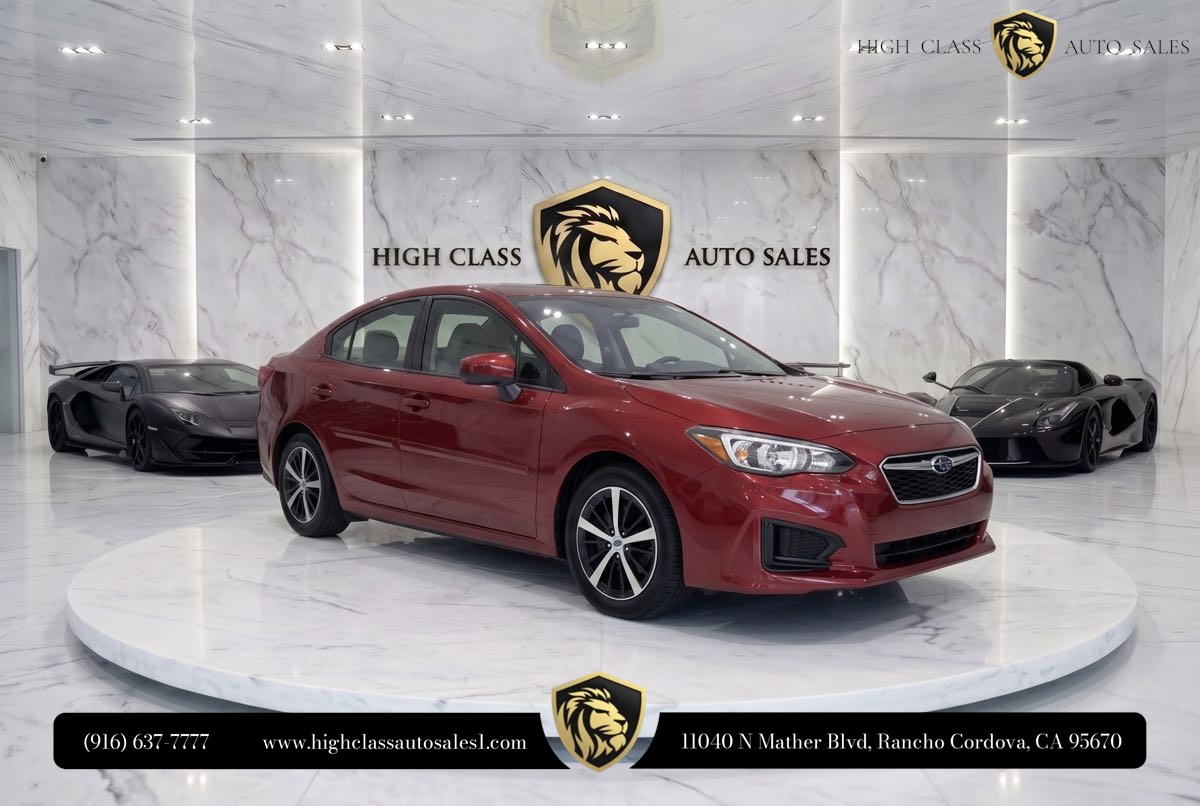 Crimson Red Pearl 2019 Subaru Impreza Sedan All-Wheel Drive Automatic