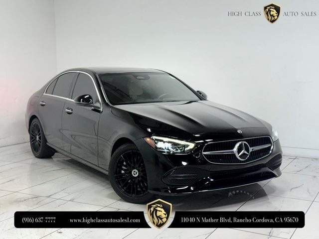 Black 2022 Mercedes-Benz C-Class Sedan Rear-Wheel Drive Automatic