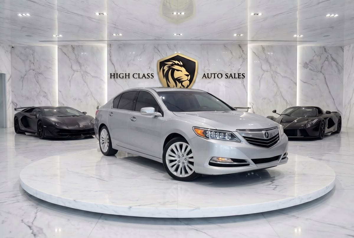 Forged Silver Metallic 2014 Acura RLX Sedan Front-Wheel Drive Automatic
