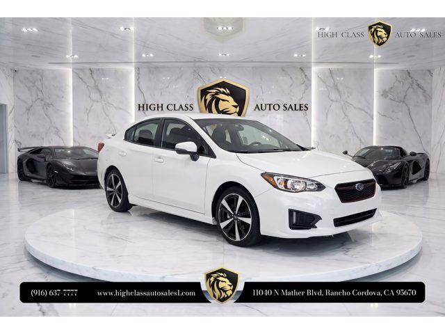 Crystal White Pearl 2019 Subaru Impreza Sedan All-Wheel Drive Manual