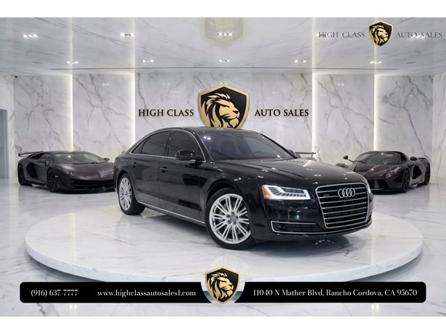 Brilliant Black 2015 Audi A8 Sedan All-Wheel Drive Automatic