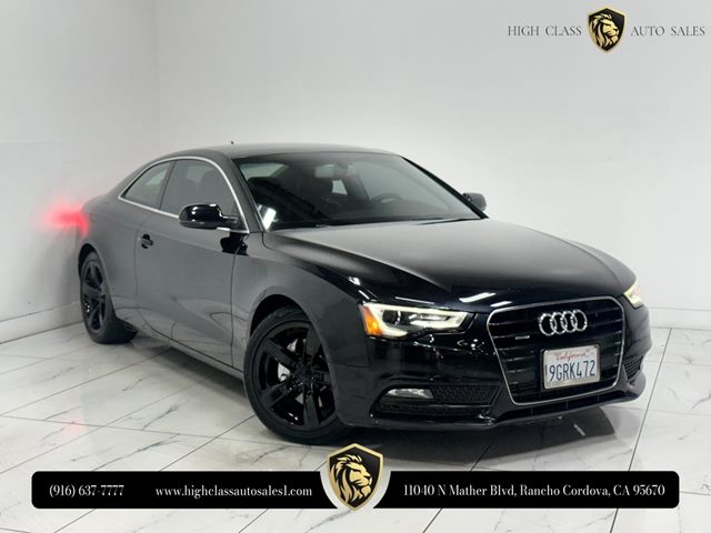 Brilliant Black 2014 Audi A5 Coupe All-Wheel Drive Automatic