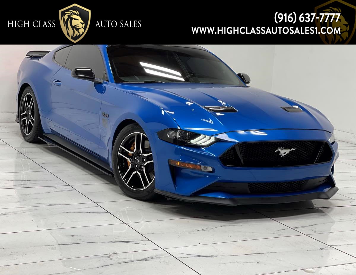 フォード MUSTANG GT メタリックブルー Ford Mustang GT Fastback Coupe 1968 Metallic Blue / White 1:18 KK