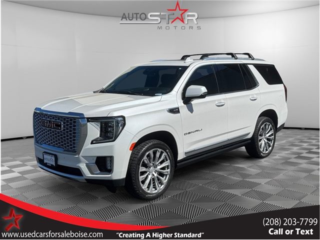 White Frost Tricoat 2021 GMC Yukon Denali 4WD SUV / Crossover Four-Wheel Drive Automatic