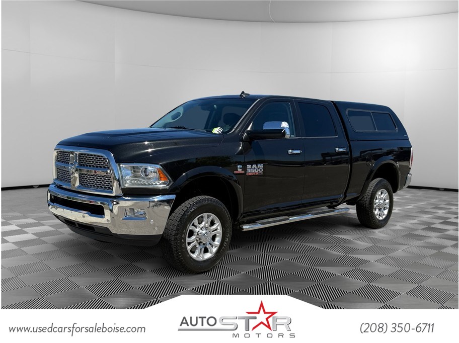 Brilliant Black Crystal Pearlcoat 2016 RAM 3500 Pickup Truck Four-Wheel Drive Automatic